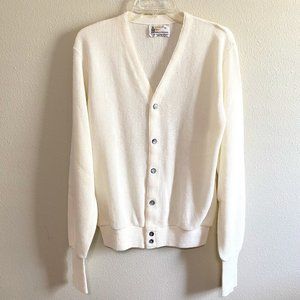 Vintage London Fog knit V neck cardigan Medium